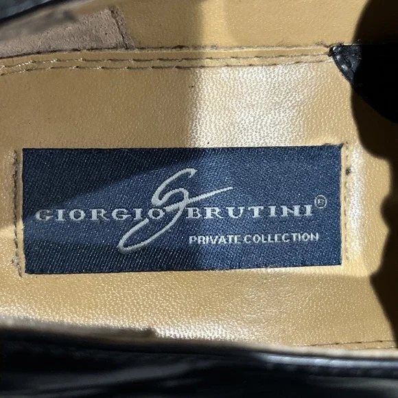 Giorgio Brutini Black Dress Shoes Men's Size 11.5 M - Picture 3 of 12